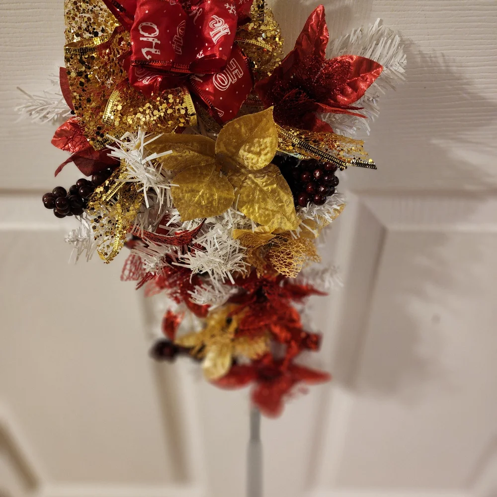 Festive Blue Holiday Wreath